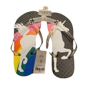 Flip Flops Arizona Unicorn Flip Flops NWT
